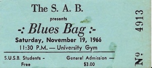 Stony Brook Blues Bag concert ticket